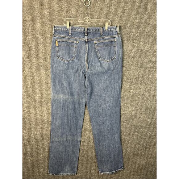 Cinch Men's Green Label Rigid Dark Stone Jeans Size 38 Blue Western Relaxed - Picture 2 of 10